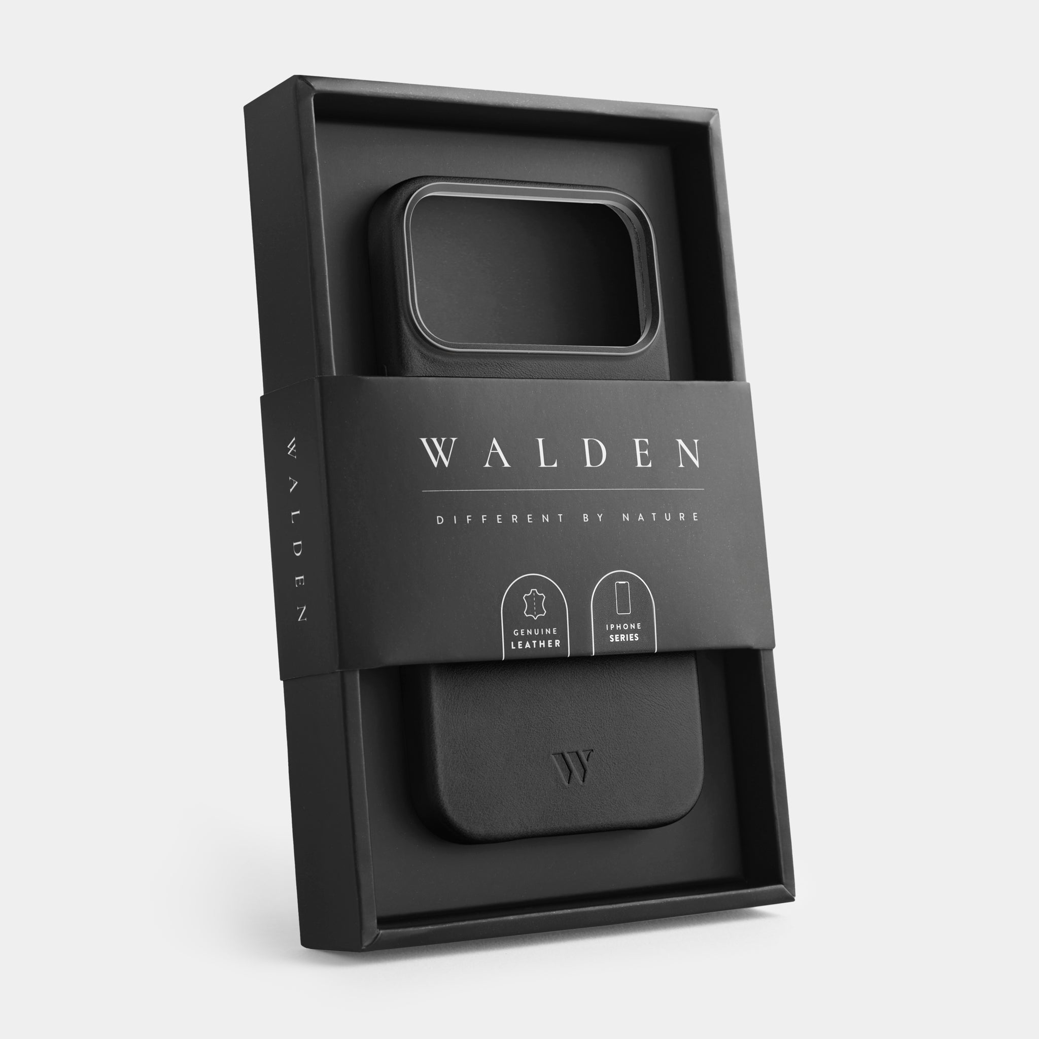 Walden® Genuine Leather iPhone Case · Bosco #color_bosco black