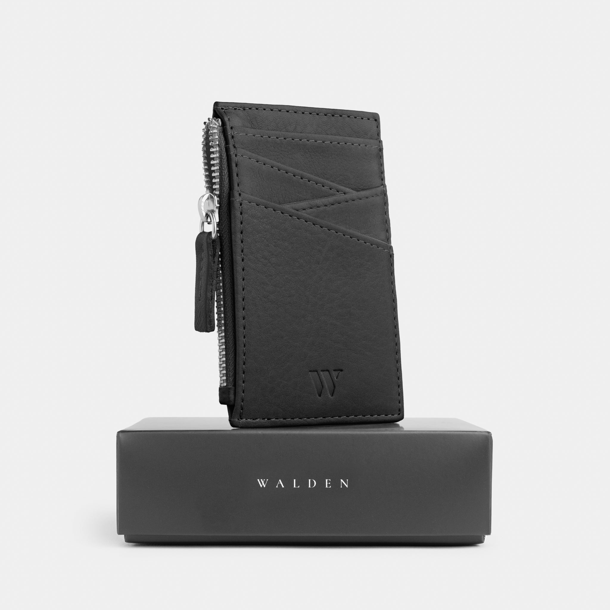 Walden® Genuine Leather Zipper Card Holder · Bosco #color_bosco