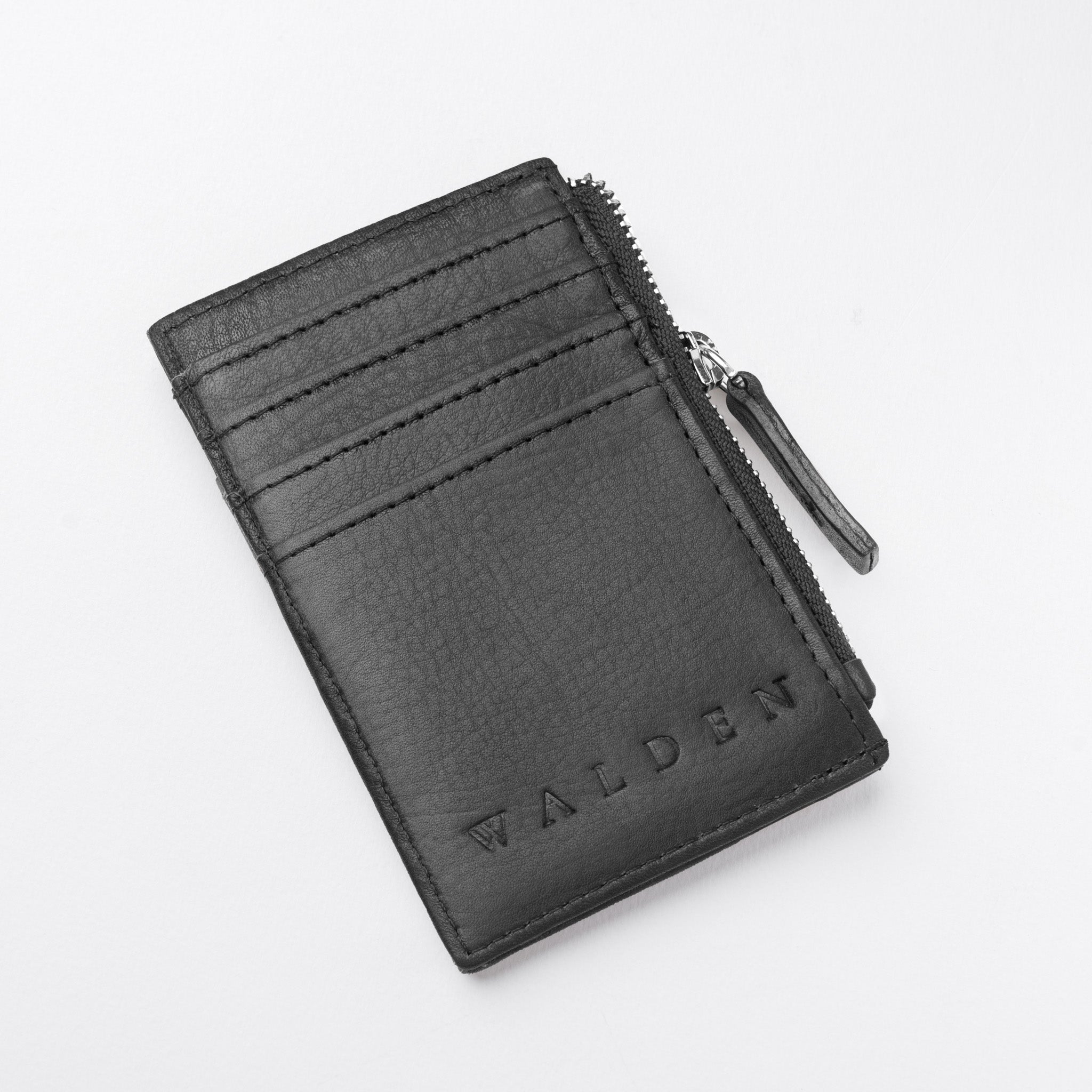 Walden® Genuine Leather Zipper Card Holder · Bosco #color_bosco
