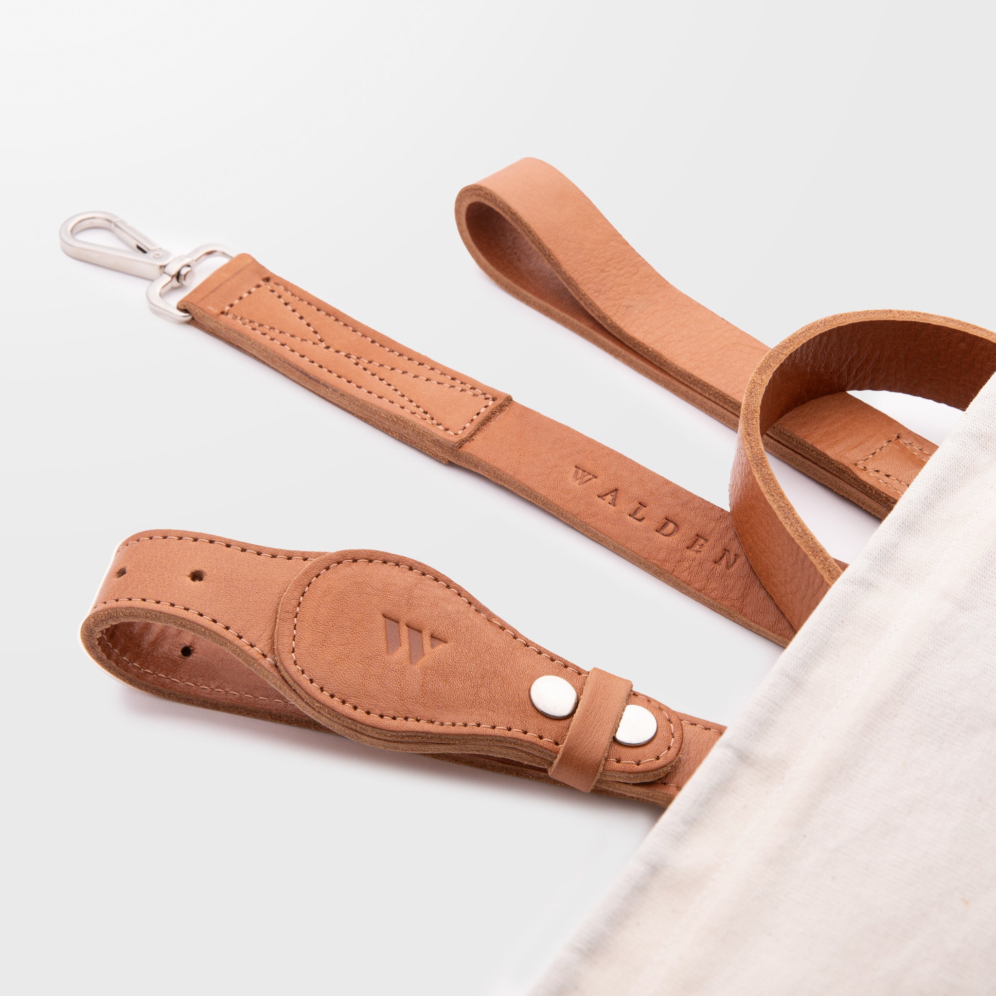 Walden® Genuine Leather Pet Collar and Leash · Terra