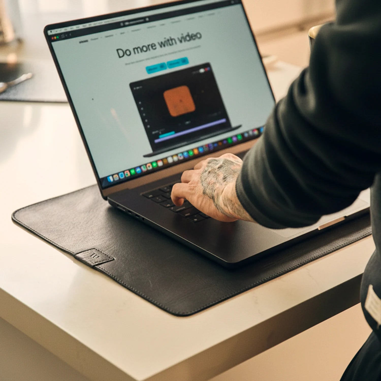 Walden® Laptop Mat de Cuero Genuino · Bosco #color_bosco