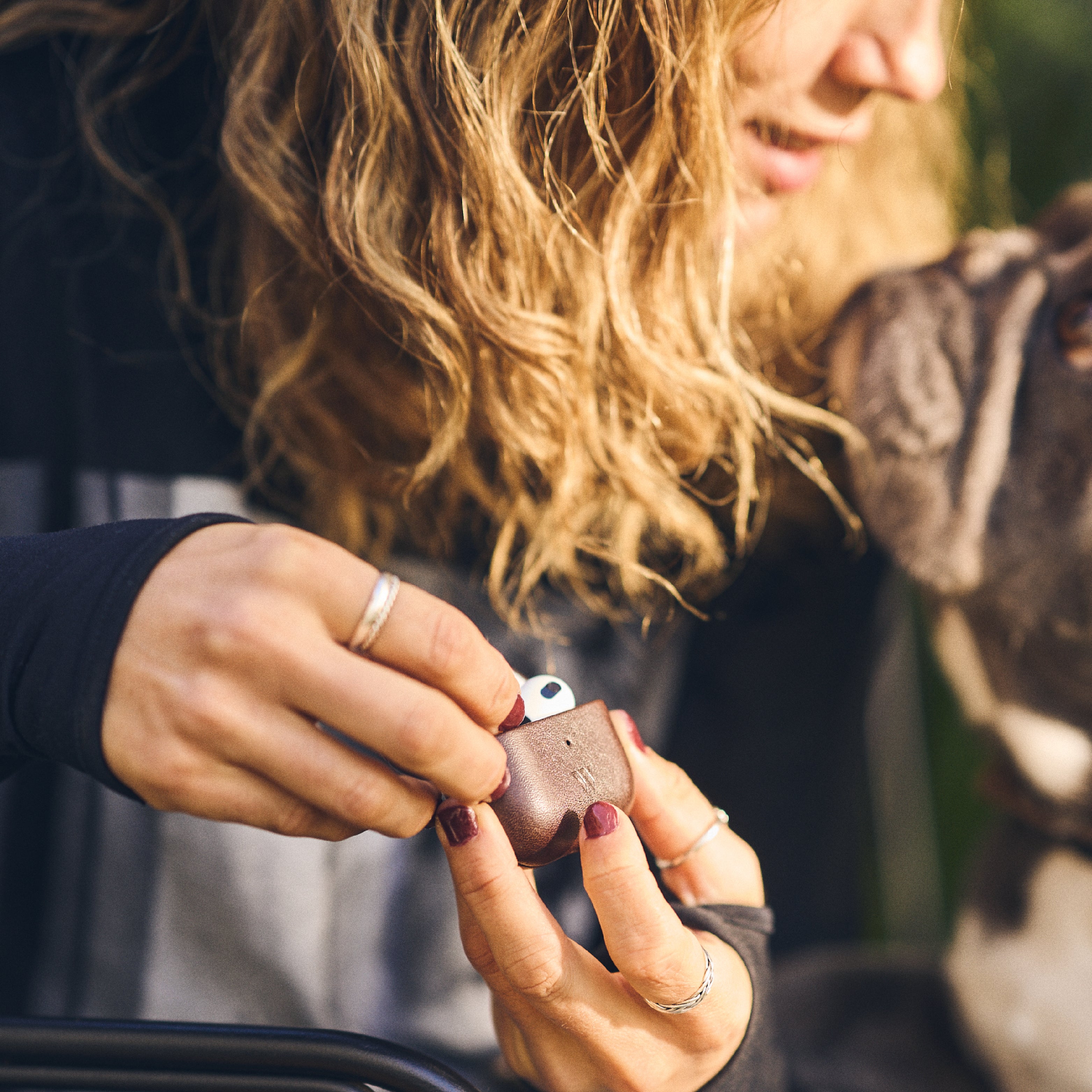 Walden® Genuine Leather iPhone Case + AirPods Case · Moca