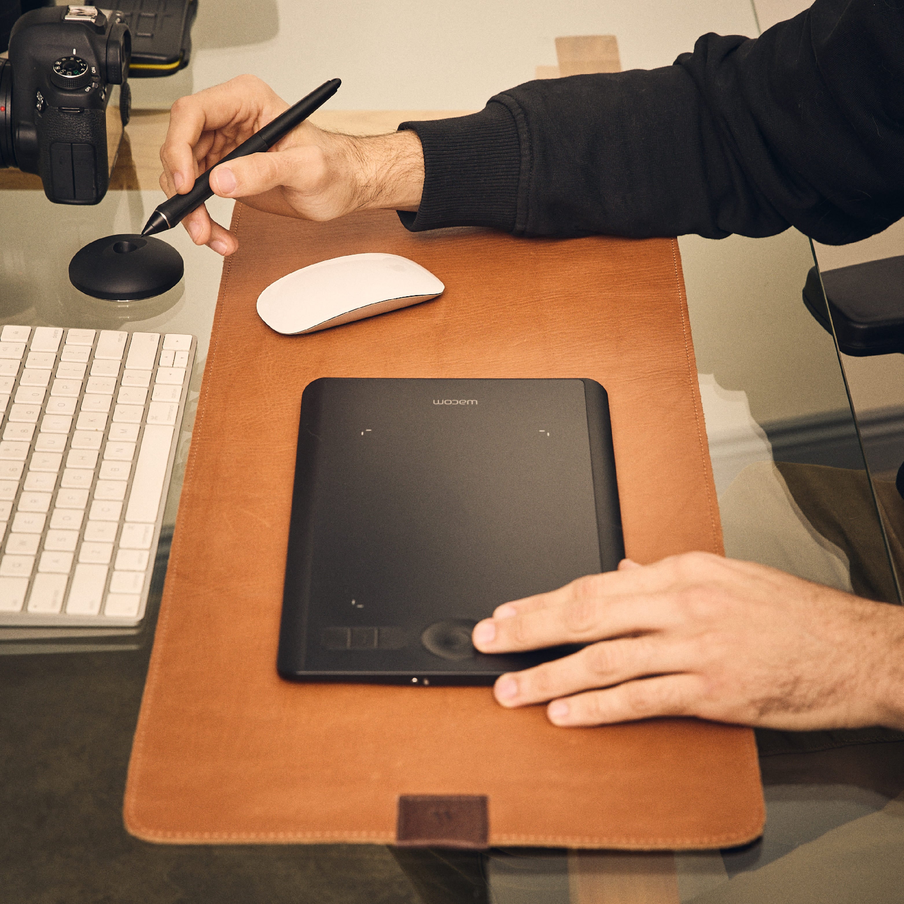 Walden® Keyboard Mat de Cuero Genuino · Terra