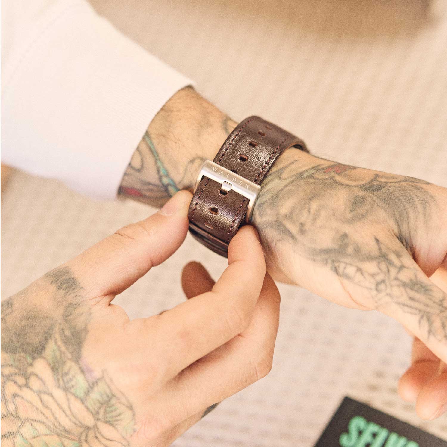 Walden® Genuine Leather Apple Watch Strap · Moca #color_moca