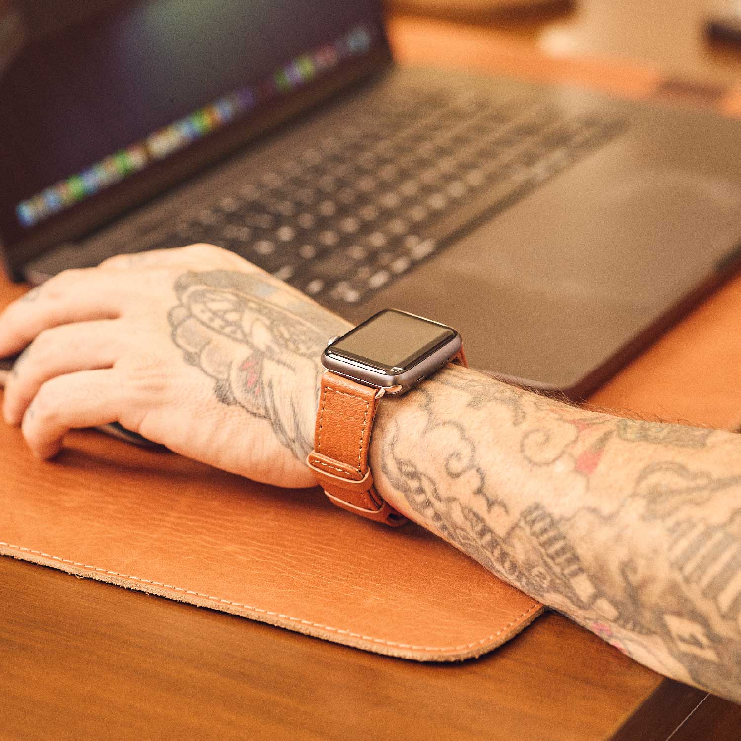 Walden® Genuine Leather Apple Watch Strap · Terra #color_terra