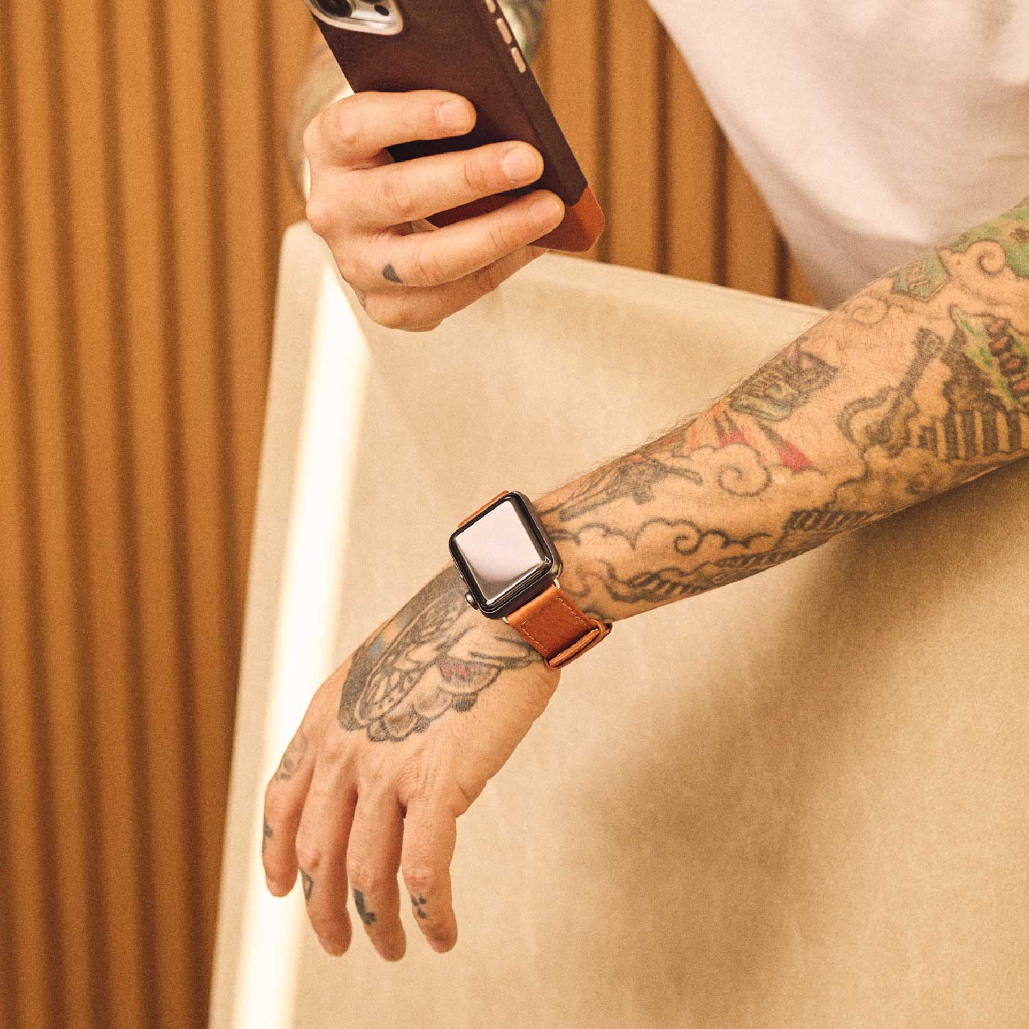 Walden® Genuine Leather Apple Watch Strap · Terra #color_terra
