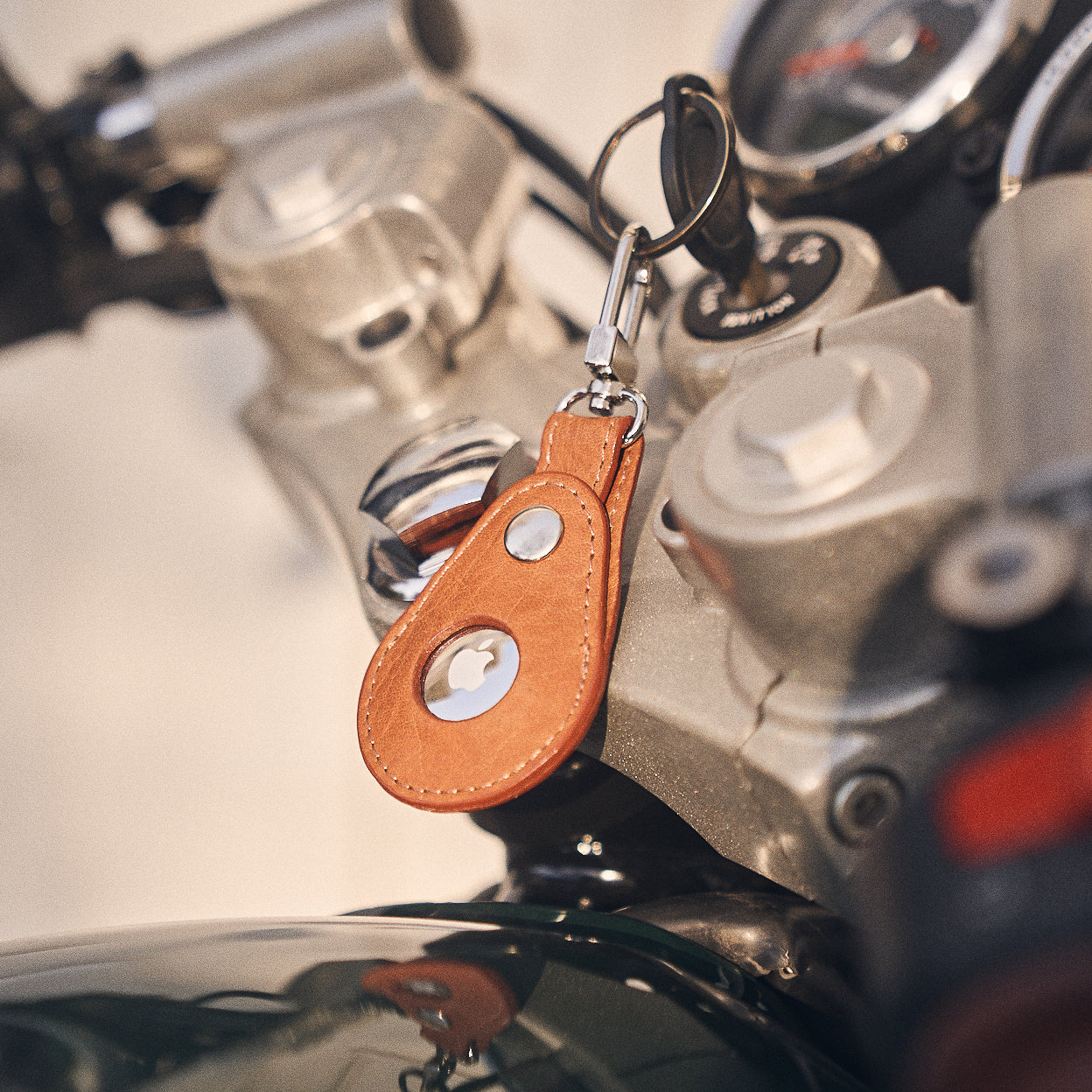 Walden® Genuine Leather Airtag Keychain Bundle Kit x3 · Terra #color_terra