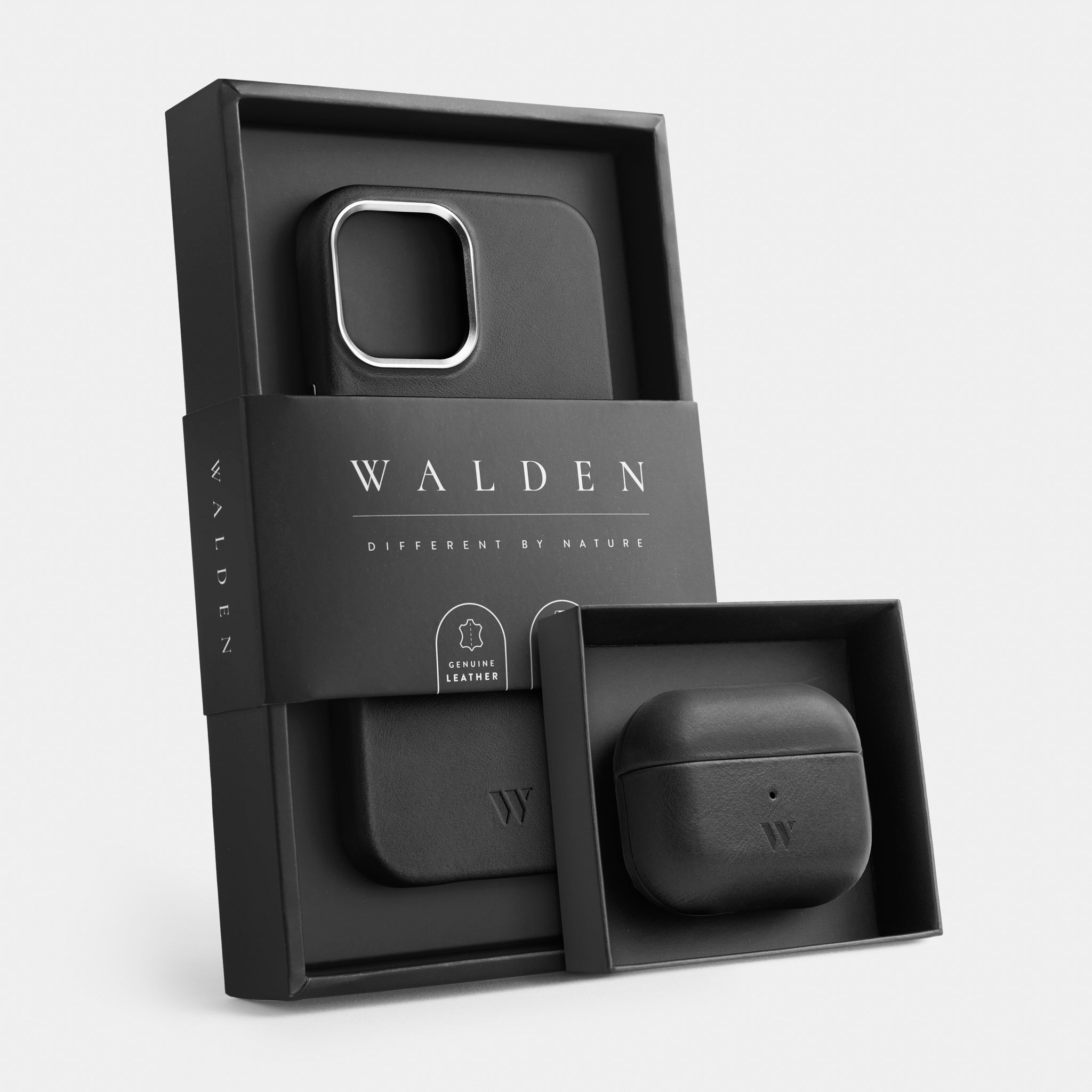 Walden® Genuine Leather iPhone Case + AirPods Case · Bosco