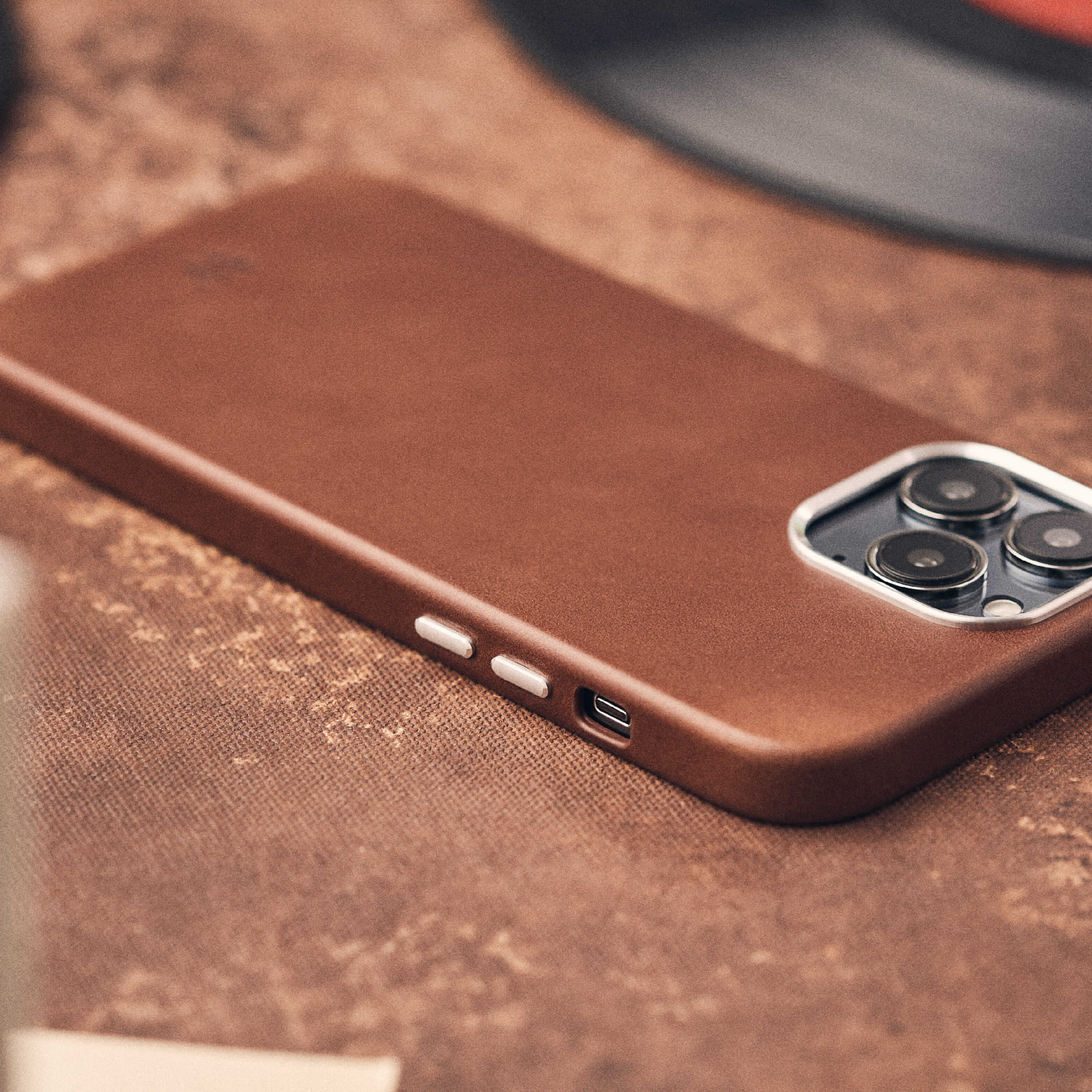 Walden® Genuine Leather iPhone Case + AirPods Case · Moca