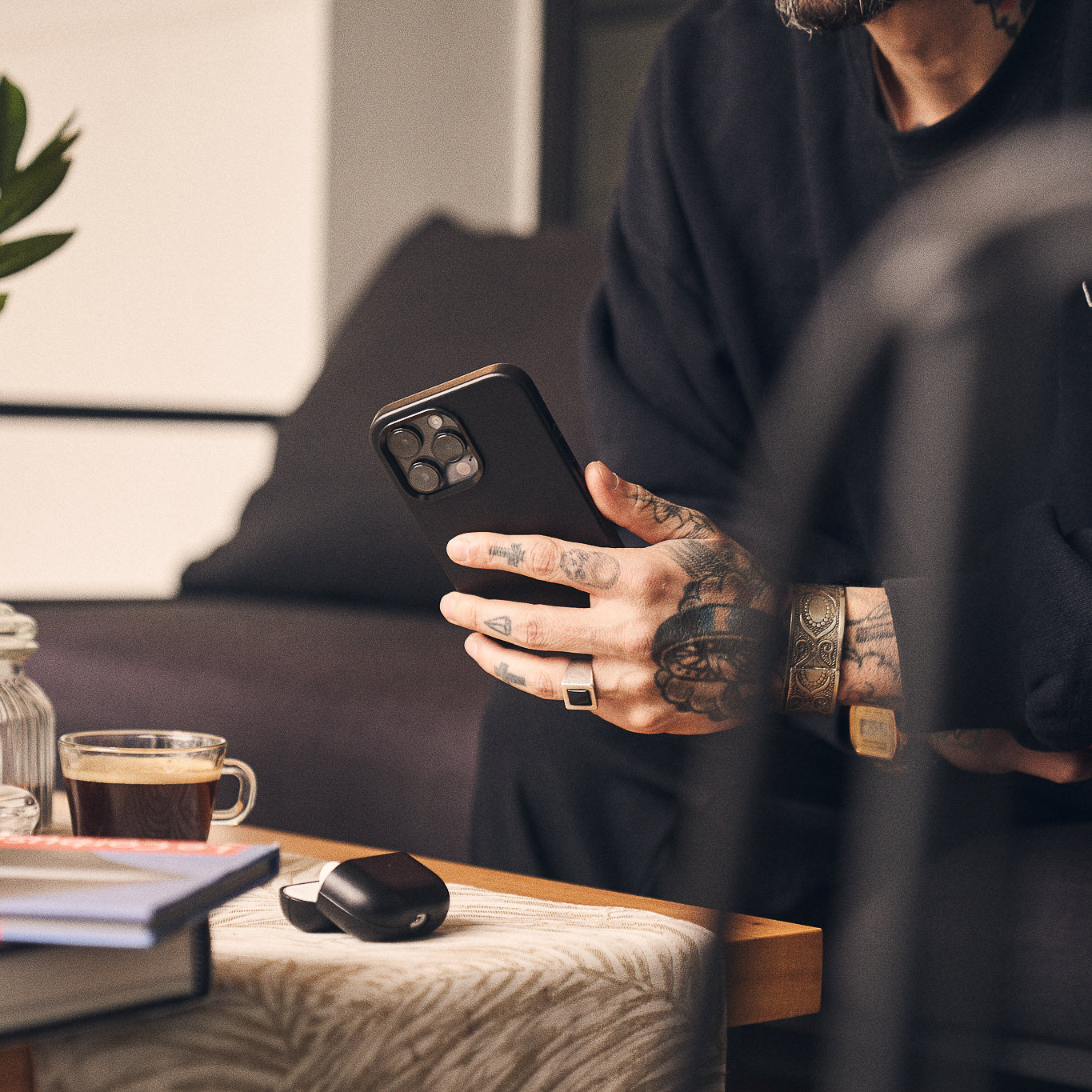 Walden® Genuine Leather iPhone Case + AirPods Case · Bosco