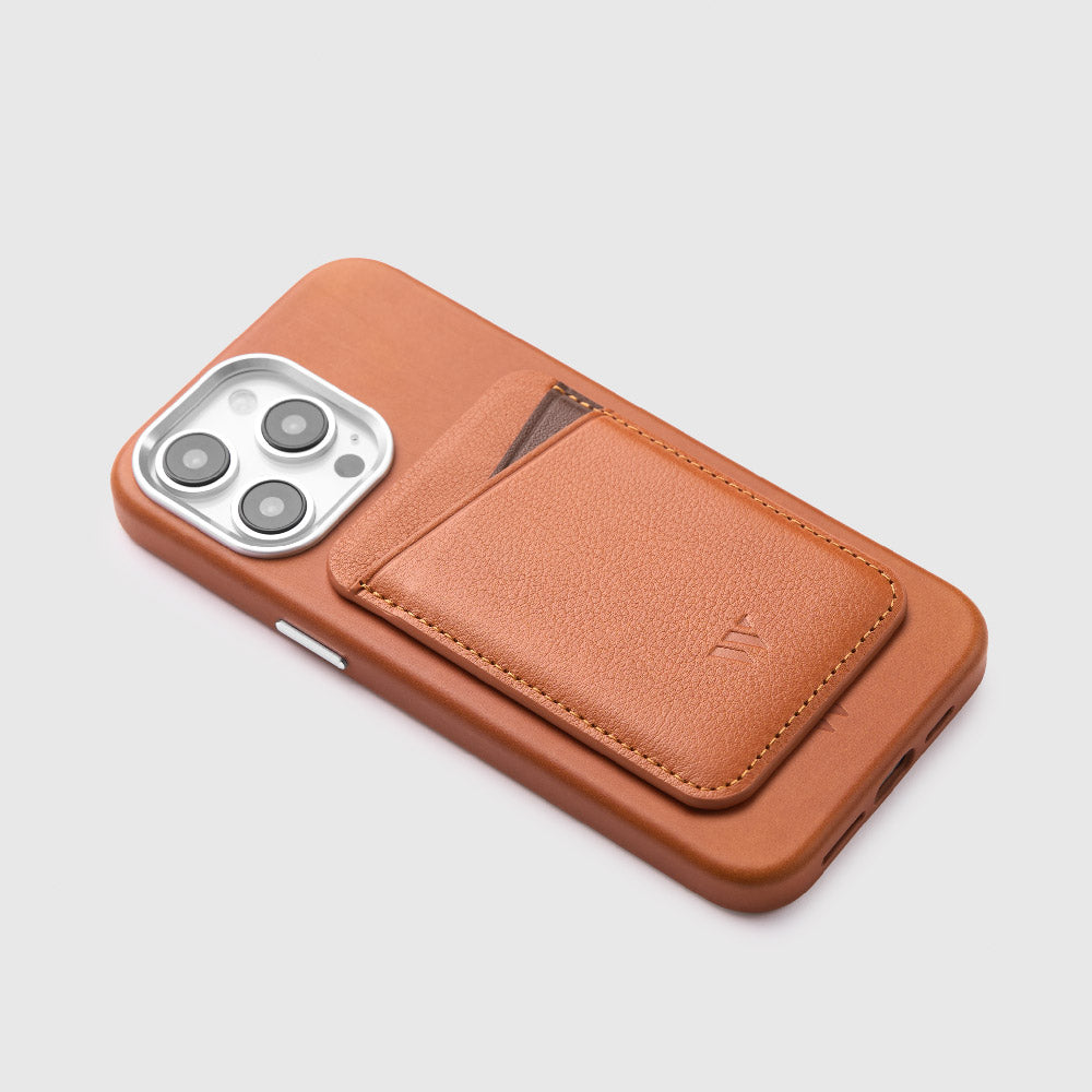 Walden® Genuine Leather iPhone Case + MagSafe Wallet · Terra #color_terra