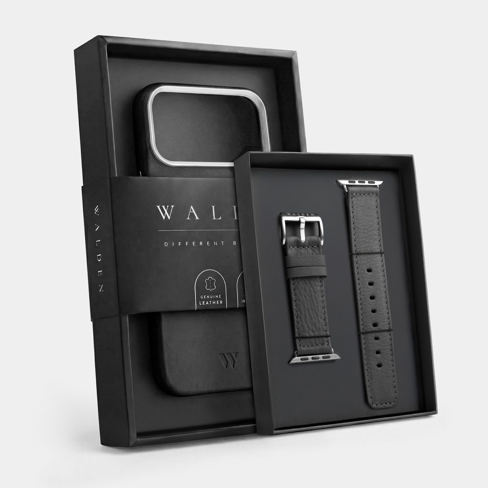 Walden® Genuine Leather iPhone Case + Apple Watch Strap · Bosco #color_bosco