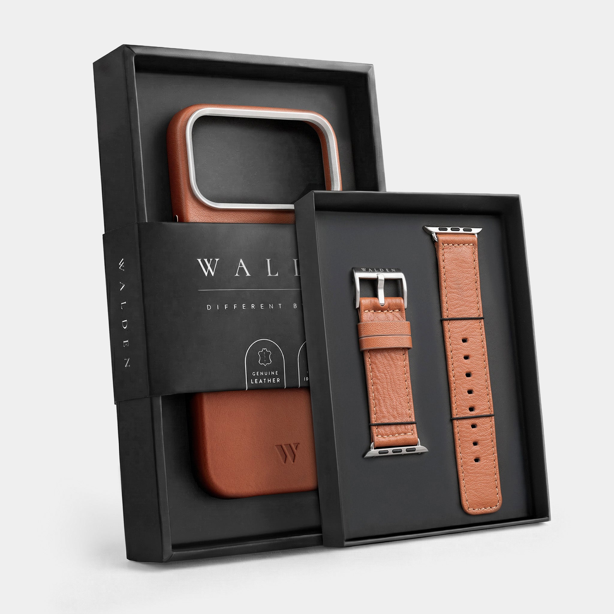Walden® Genuine Leather iPhone Case + Apple Watch Strap · Terra #color_terra