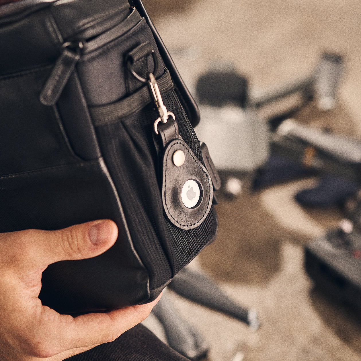 Walden® Genuine Leather Airtag Keychain Bundle Kit x3 · Bosco #color_bosco