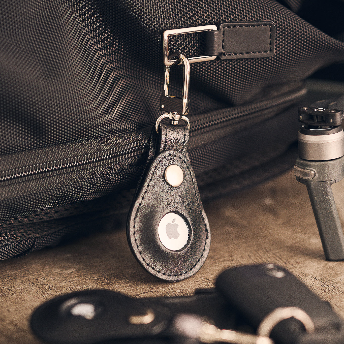 Walden® Genuine Leather Airtag Keychain Bundle Kit x3 · Bosco #color_bosco