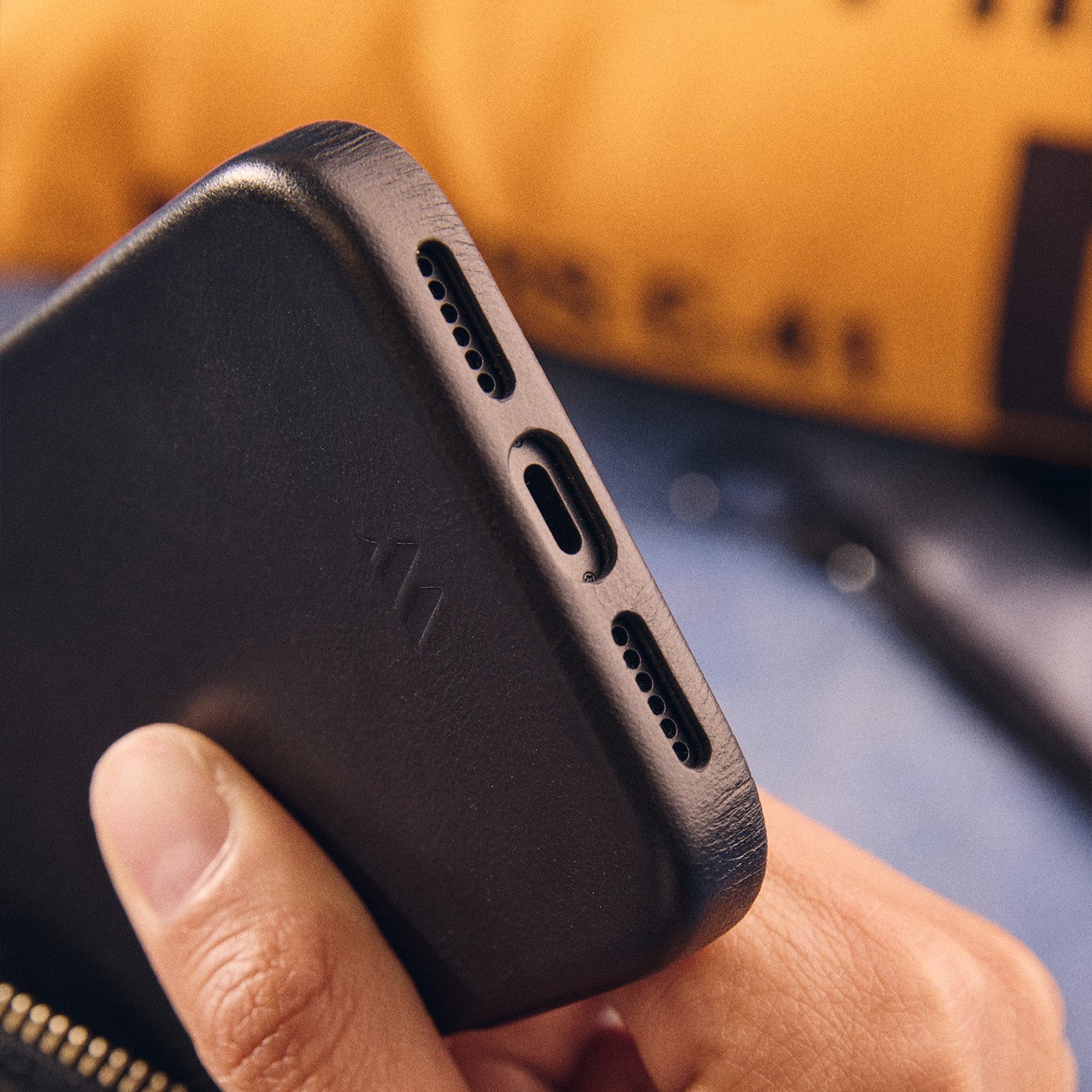 Walden® Genuine Leather iPhone Case · Bosco #color_bosco (silver)