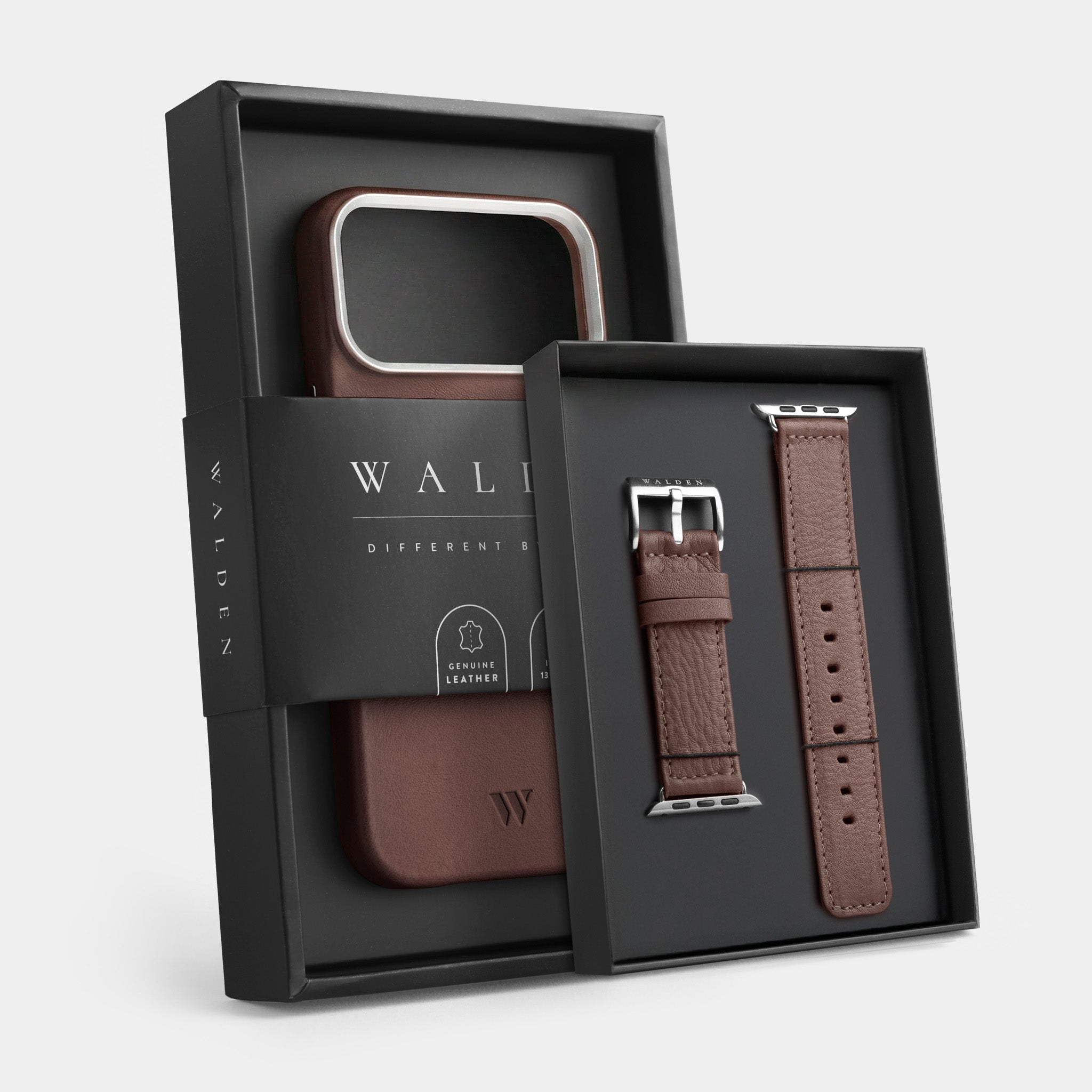 Walden® Genuine Leather iPhone Case + Apple Watch Strap · Moca #color_moca