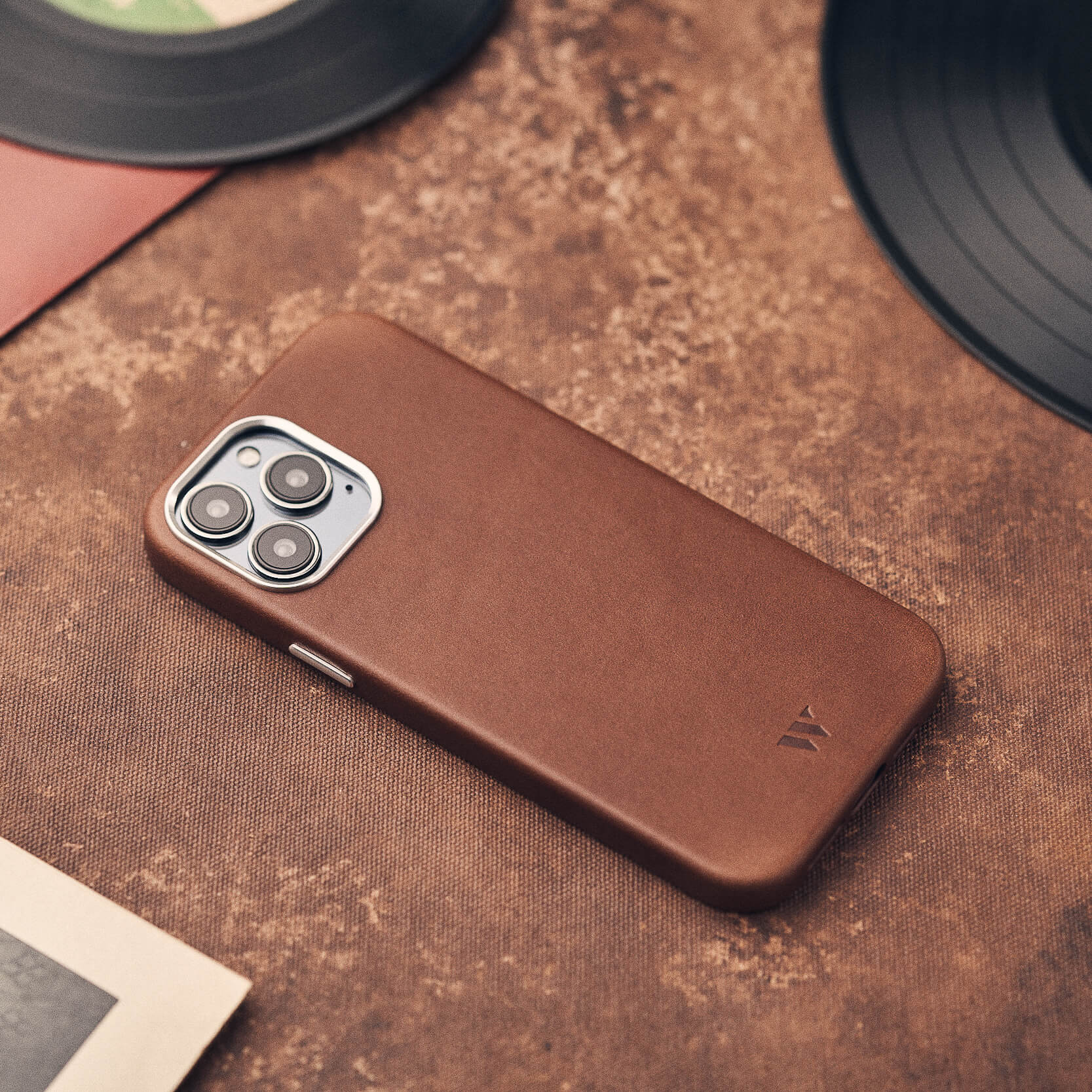Walden® Genuine Leather iPhone Case + Apple Watch Strap · Moca