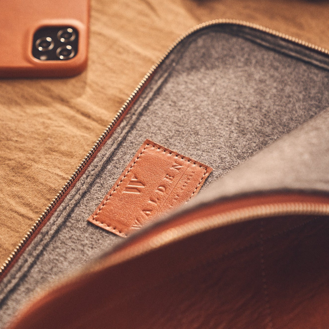 Walden® Genuine Leather Apple Macbook Sleeve · Terra #color_terra