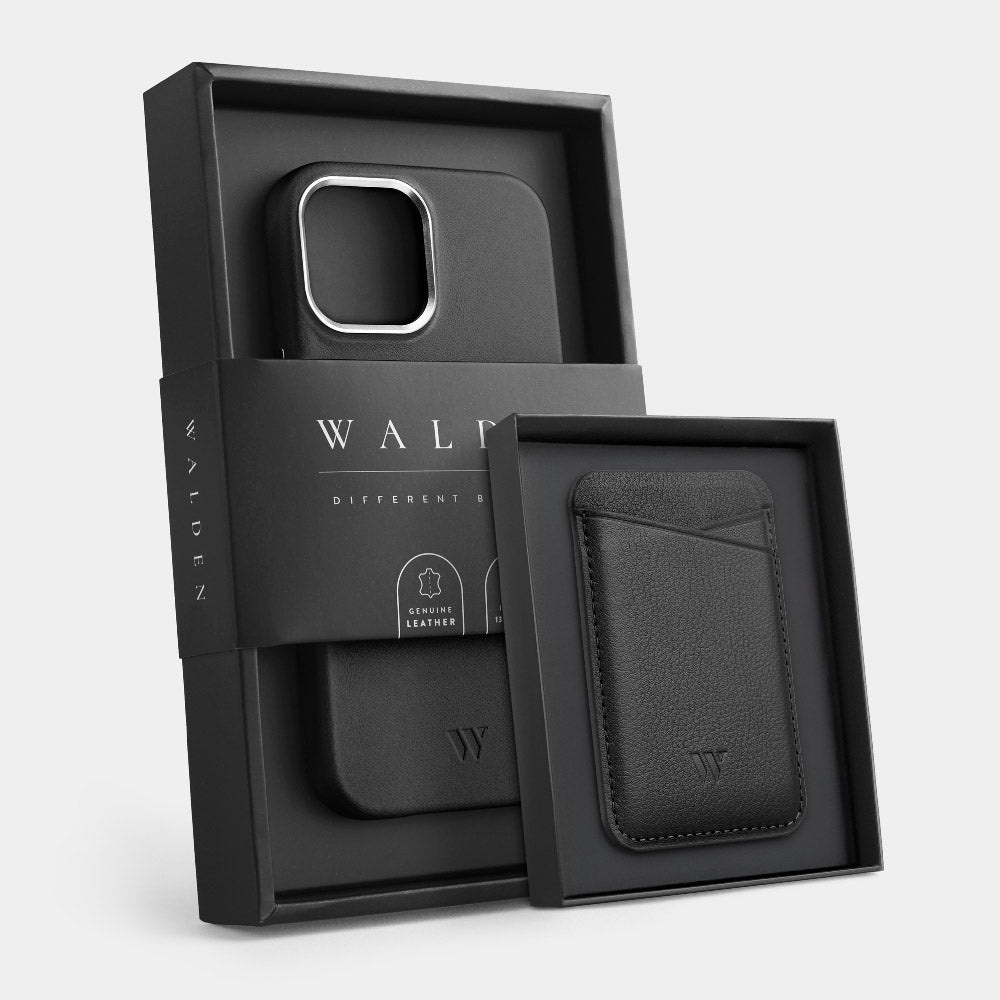 Walden® Genuine Leather iPhone Case + MagSafe Wallet · Bosco