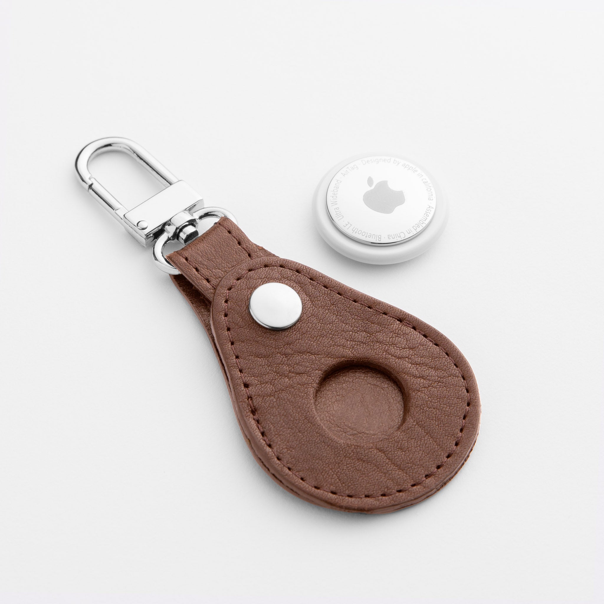 Walden® Genuine Leather Airtag Keychain Bundle Kit x3 · Moca #color_moca