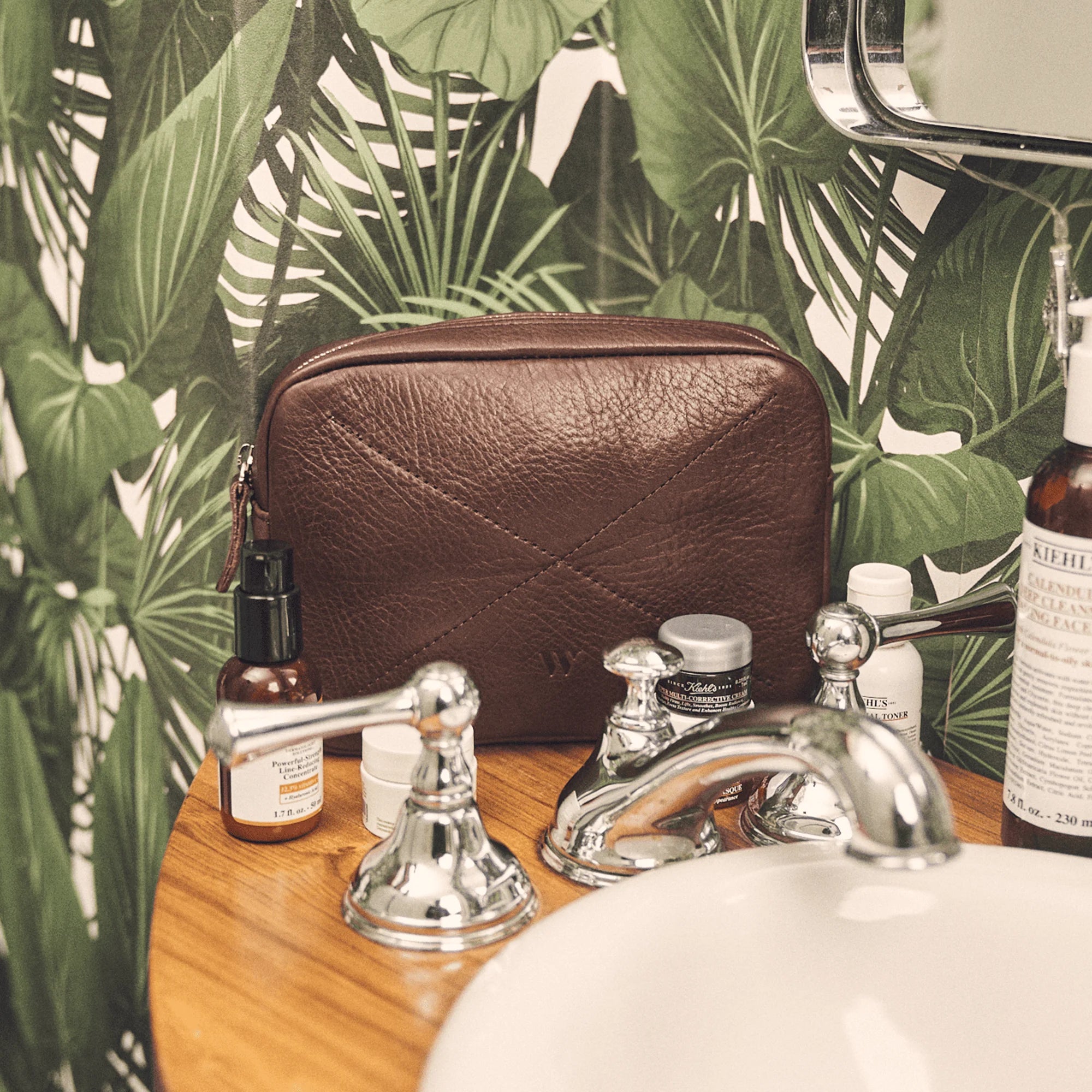 Walden® Genuine Leather Tech Bag · Moca #color_moca