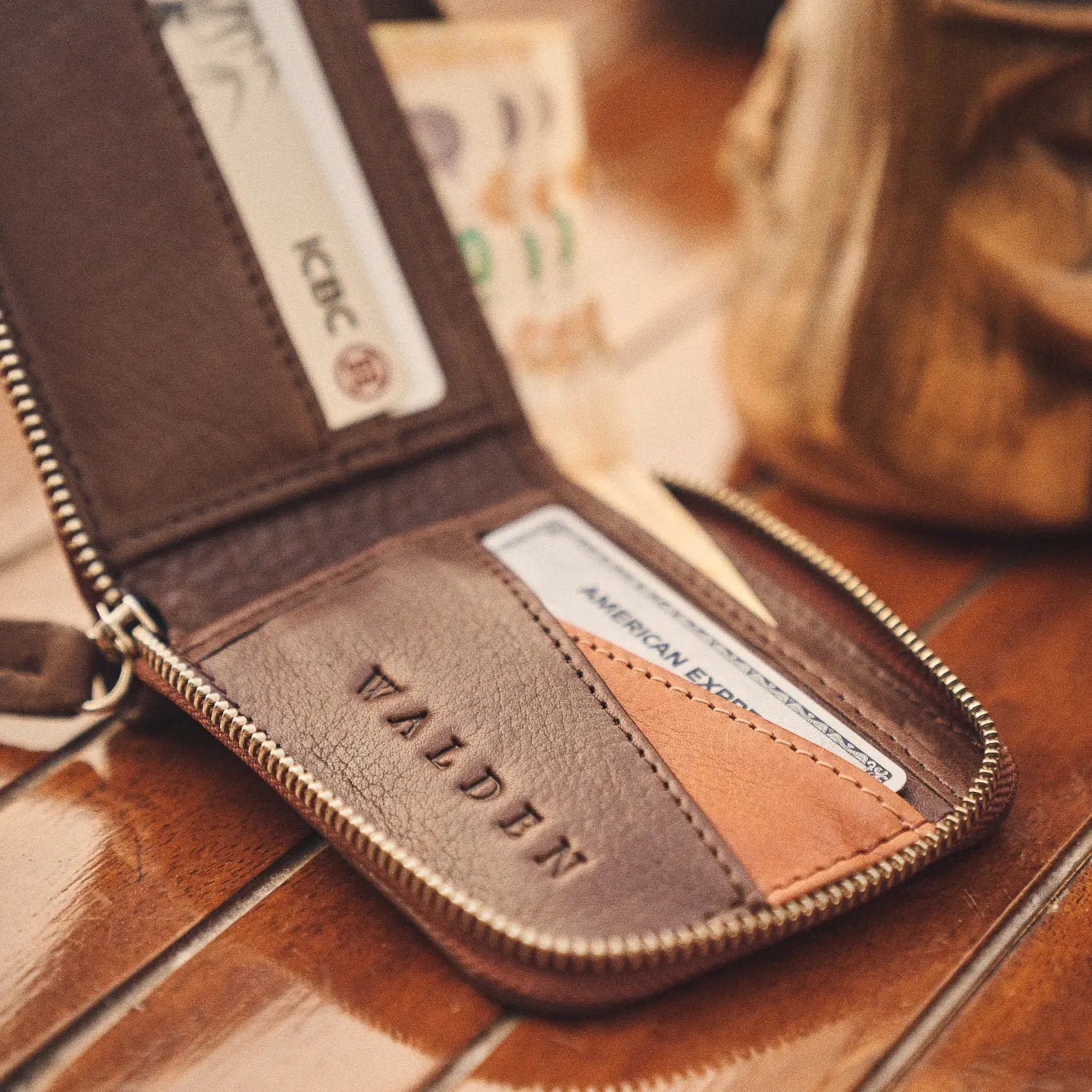 Walden® Genuine Leather Pocket Wallet · Moca  #color_moca