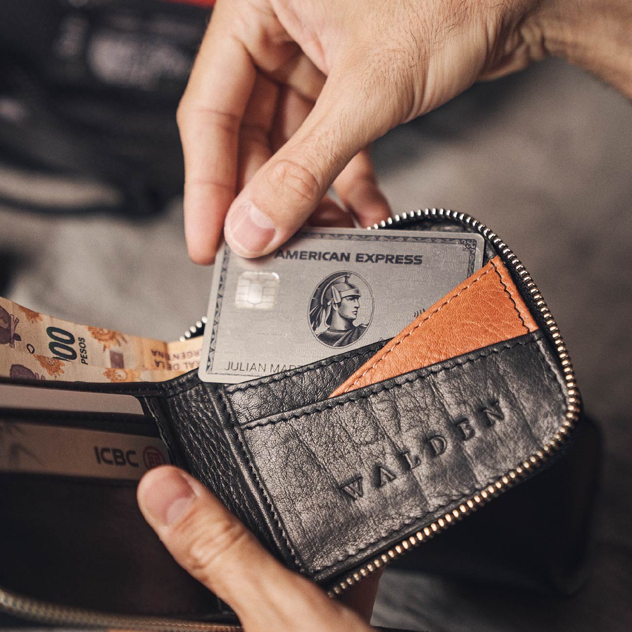 Walden® Genuine Leather Pocket Wallet · Bosco #color_bosco