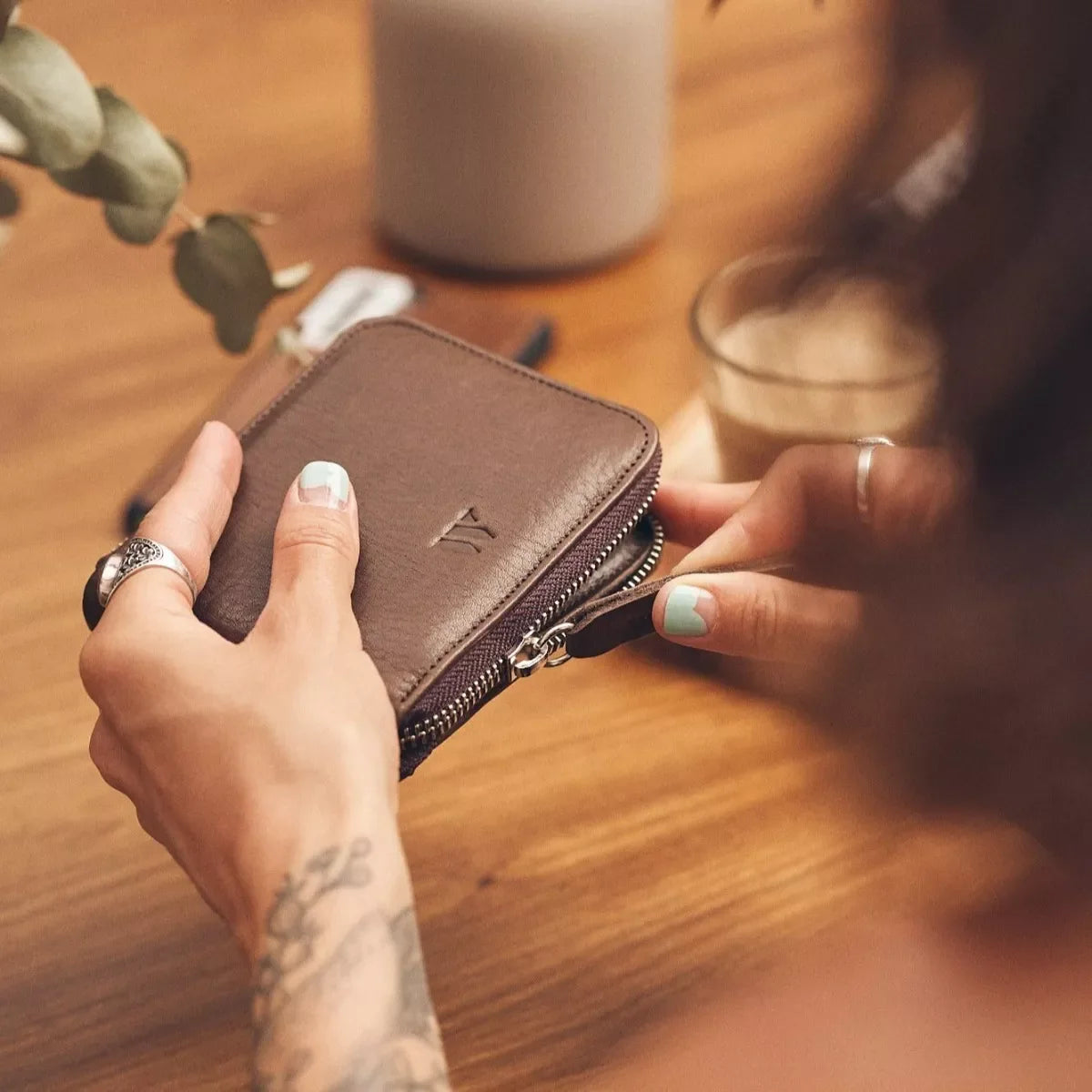 Walden® Genuine Leather Pocket Wallet · Moca  #color_moca