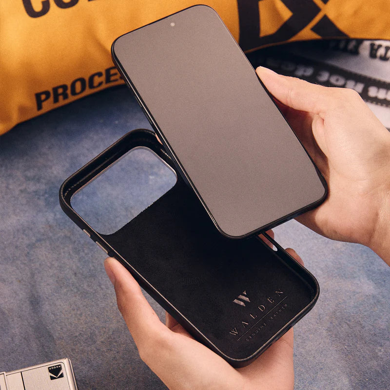 Walden® Genuine Leather iPhone Case + Apple Watch Strap · Bosco #color_bosco (silver)