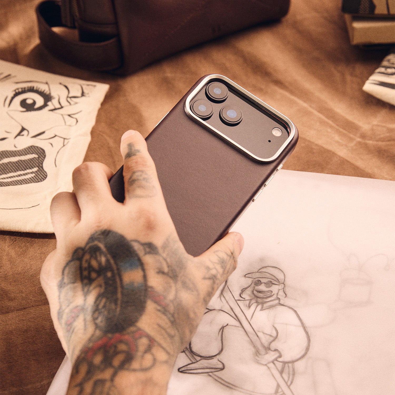 Walden® Genuine Leather iPhone Case · Moca #color_moca