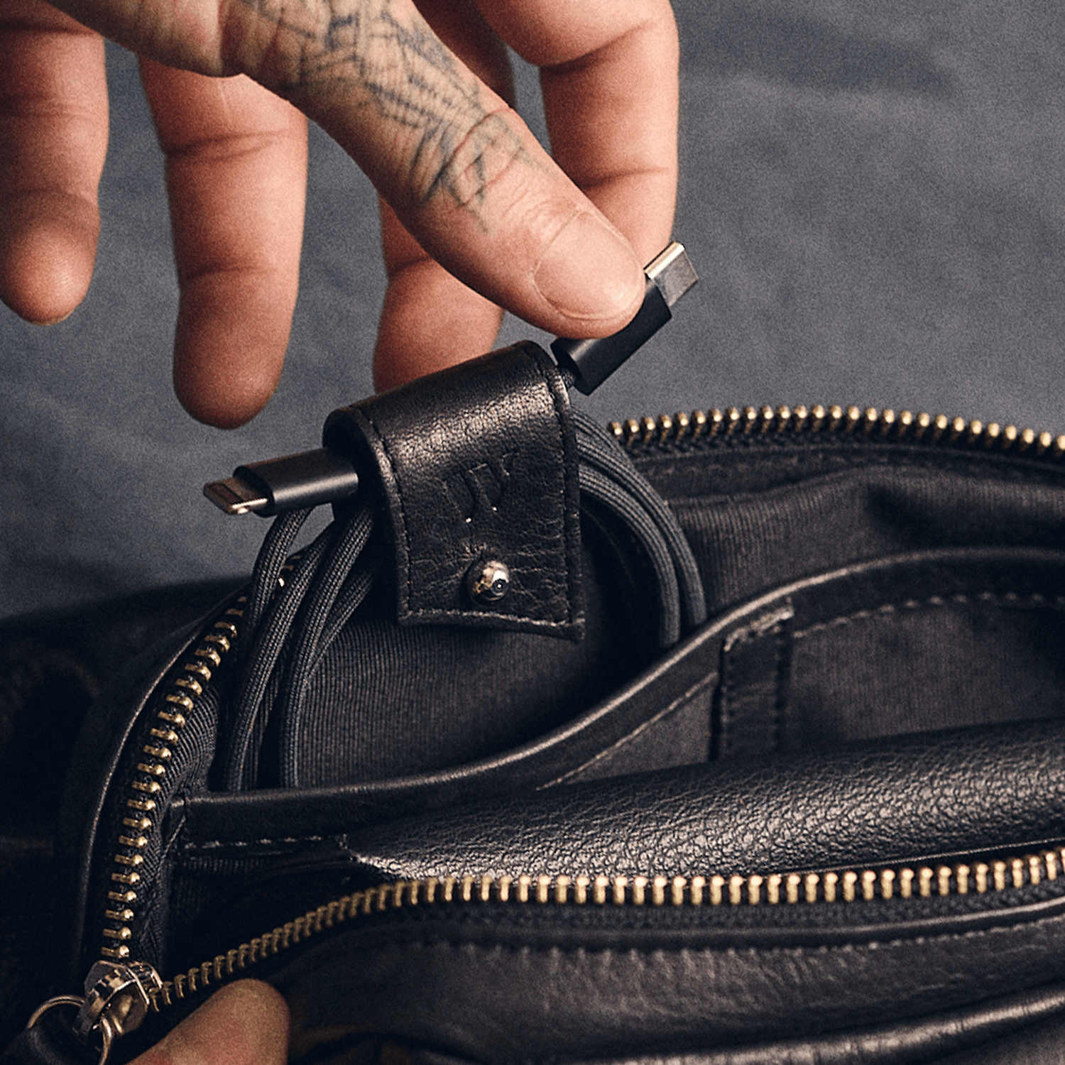 Walden® Genuine Leather Cable Holders · Bosco #color_bosco