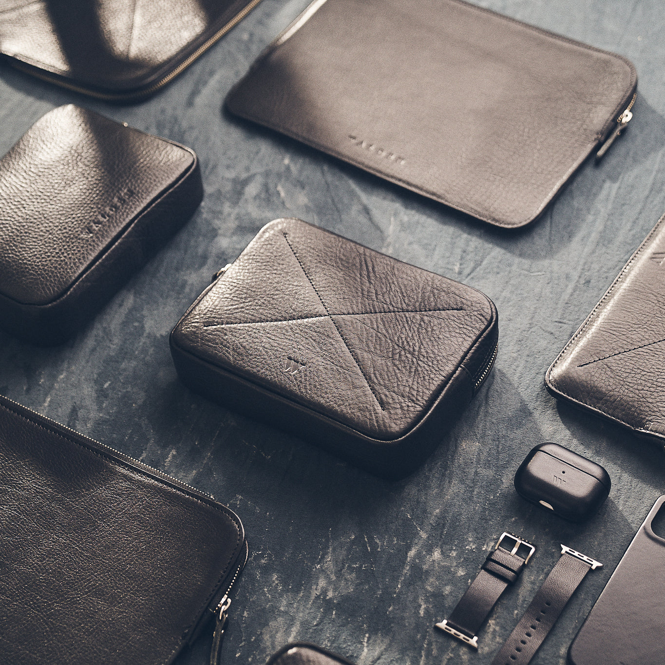Walden® Genuine Leather Tech Bag · Bosco  #color_bosco
